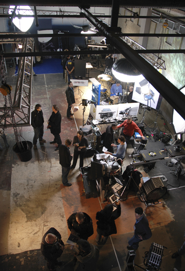 L'espace lumière, sur le plateau 1 au sous-sol de La fémis - Photo Nelly Florès