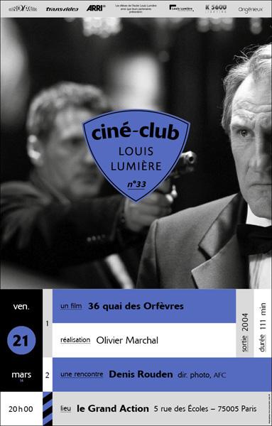 "36, quai des Orfèvres" projeté au Ciné-club de l'Ecole Louis-Lumière