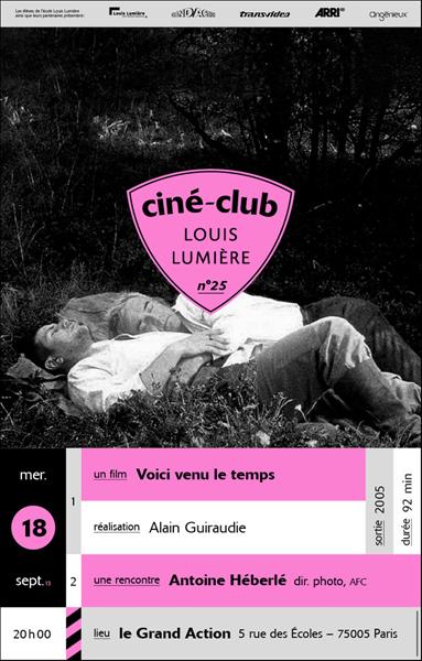 "Voici venu le temps" projeté au Ciné-club de l'Ecole Louis-Lumière