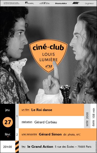 "Le Roi danse" projeté au Ciné-club de l'Ecole Louis-Lumière
