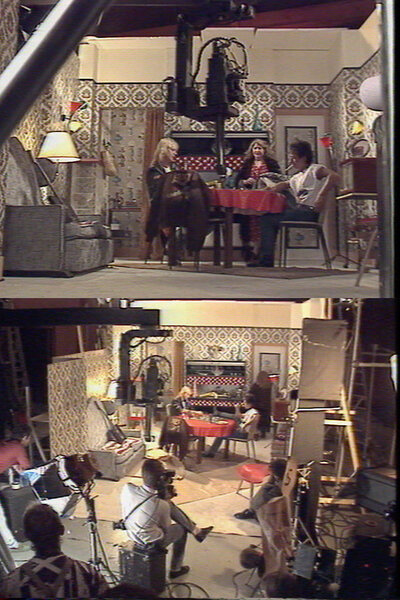 Tournage avec le Motion Control d'Excalibur de "La Mère à Titi", clip d'Olivier Chavarot avec Renaud et Eric Serra - Images extraites d'un Making-Of produit par L'Envol Productions, en 1988