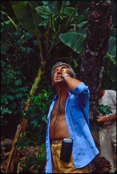 Willy Kurant pendant le tournage d'"Équateur" - Photo Eric Vaucher