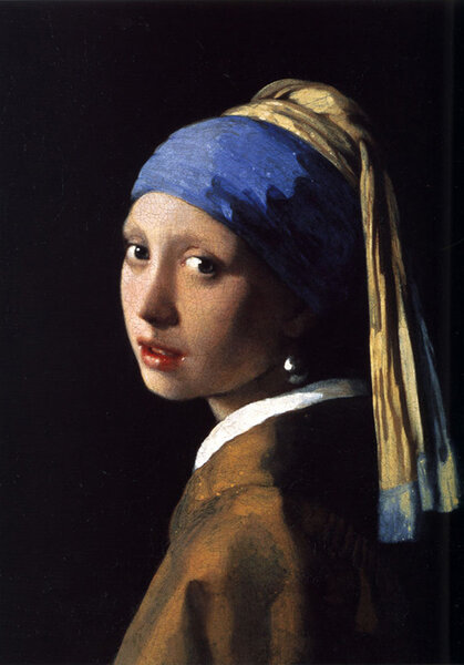 Johannes Vermeer, "La Jeune fille à la perle", vers 1665 - La Haye, Musée du Mauristhuis