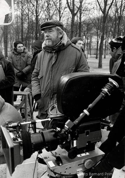 Sven Nykvist sur le tournage du " Locataire " - Habitué aux tournages dans le froid, Il avait gardé la barbe après les froids sibériens du tournage d'<i>Une journée dans la vie d'Ivan Denisovitch</i>.