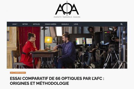 Origines et méthodologie des essais d'optiques réalisés par l'AFC en 2018 vues par l'AOA 
