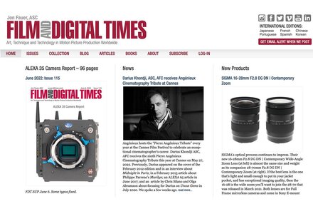 "Film and Digital Times" s'entretient avec Darius Khondji, AFC, ASC