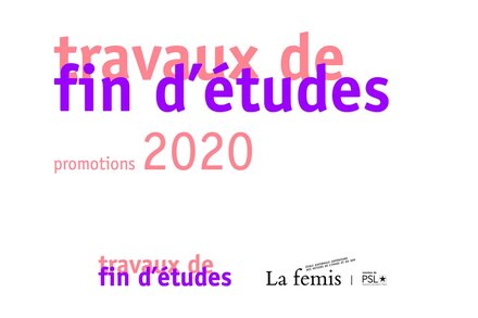 Découvrir les travaux de fin d'études 2020 du département Image de La Fémis