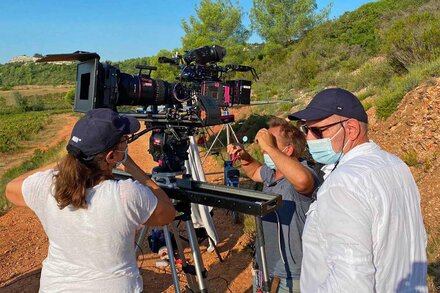 Shooting "Prière d'enquêter" with Eric Guichard, AFC