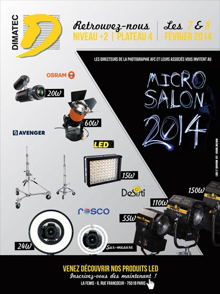 Les nouveautés Dimatec présentées au Micro Salon 2014 Niveau +2 – Plateau 4