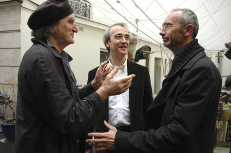 Jean-Pierre Beauviala, Aaton General Manager, Marc Nicolas, La fémis school Director, Rémy Chevrin, AFC President - © Nelly Florès - AFC