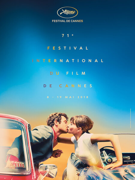 71e Festival de Cannes, affiche officielle - © Maquette : Flore Maquin - Photo : <i>Pierrot le fou</i> © Georges Pierre