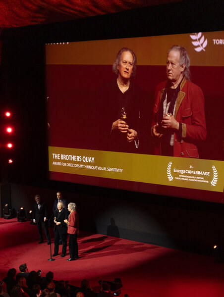 Les frères Quay, prix en mains - Photo Katarzyna Średnicka