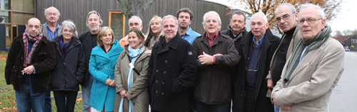 Photo de groupe à Copenhague - De droite à gauche<br class='manualbr' />Andreas Fischer-Hansen, DDF, Slawomir Idziak, PSC, Nigel Walters, BSC, président d'Imago, Tony Costa, AIP, Brian Tufano, BSC, Herman Verschuur, NSC, Louis-Philippe Capelle, SBC, Tina Sorensen, Ecole nationale de cinéma du Danemark, Ines Carvalho, AIP, Cesar Charlone, ABC, Astrid Heubrandtner, AAC, Rolf Haan, FNF, Agnès Godard, AFC, Paul Renè Roestad, FNF, Bruno Delbonnel, AFC