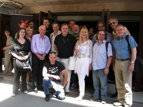 Les participants de la Master Class (Jean-Louis Vialard, 2<sup class="typo_exposants">e</sup> en partant de la droite)