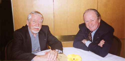 Gerry Fisher et Olivier C. Benoist à Londres en septembre 2002 (Photo Philippe Coroyer)