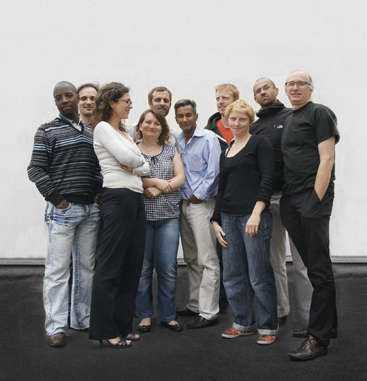 L'équipe de B-MAC - Par ordre d'apparition à l'écran de la gauche vers la droite : Michel Caffa, Boris Ferrand, Karine Marchandou, Florence Bonnet-Rivet, Rémi Gualino, Aziz Abil, Romain Matuszak, Camille Chaine, Yves Le Peillet et Daniel Borenstein.<br class='manualbr' />Photo Jean-Marie Achard