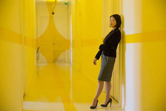 Fleur Pellerin, au ministère de la Culture - Photo Elisa Haberer pour <i>Le Monde</i>