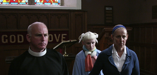 Gary Lewis, Jenn Murray et Ger Ryan - sur le tournage de <i>Dorohy</i> d'Agnès Merlet, photographié par Yorgos Arvanitis, AFC