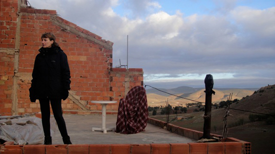 Caroline Champetier en tournage au Maroc sur le film "Des hommes et des dieux"