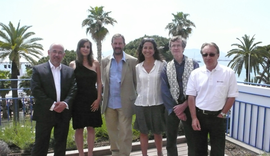 Eric Vaucher, Maguy Fournereau, Thierry Beaumel, Francine Lévy, Jean-Noël Ferragut et Alain Rémond sur la Terrasse Fujifilm - Photo Moira Tulloch