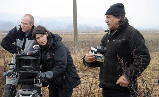 Céline Bozon et Tony Gatlif - Sur le tournage de <i>Transylvania</i> - Photo Pierre Bonnet