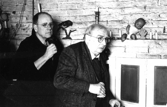Eduardo Serra et Claude Chabrol - Tournage de <i>La Demoiselle d'honneur</i><br class='manualbr' />Photo Moune Jamet