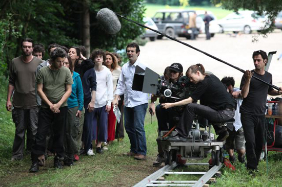 Josée Deshaies à la caméra - sur le tournage de <i>De la guerre</i> de Bertrand Bonello