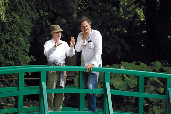 Woody Allen et Darius Khondji - Sur le tournage de <i>Midnight in Paris</i> - Photo Roger Arpajou