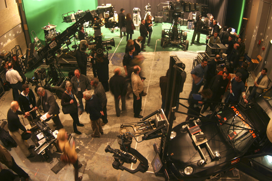 L'espace machinerie, sur le plateau 2 au sous-sol de La fémis - Photo Nelly Florès