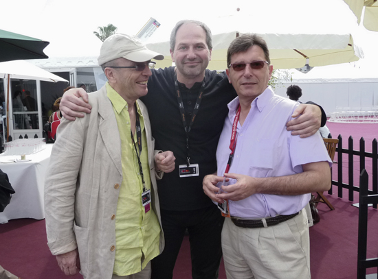 Les trois font la paire... - Alain Coiffier, Panavision, Patrick Leplat, Panavision, et Angelo Cosimano, Digimage<br class='manualbr' />Photo Jean-Noël Ferragut