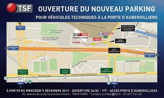 TSF annonce l'ouverture de son nouveau parking
