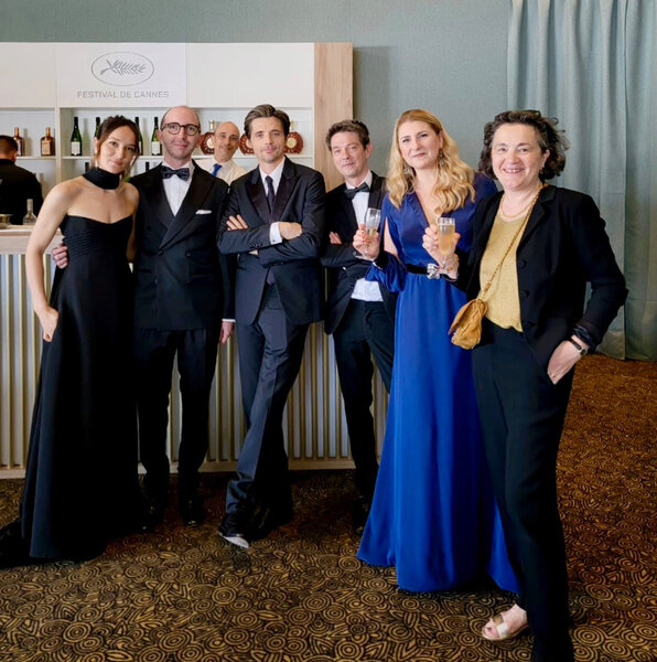 Les membres du jury de la Caméra d'or - De g. à d. : Anaïs Demoustier, Mikaël Buch, Raphaël Personnaz, Nicolas Marcadé, Sophie Frilley et Nathalie Durand
_