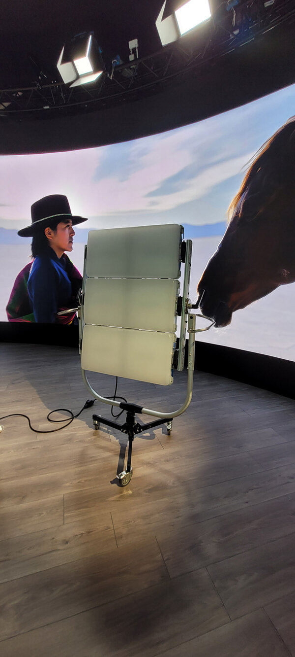 SkyPanel X sur le stand Arri - Photo Michel Benjamin