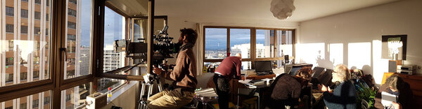 Sur le tournage de "L'Angle mort"