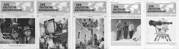 Quelques exemples de couvertures de “ Der Deutsche Kameramann ”