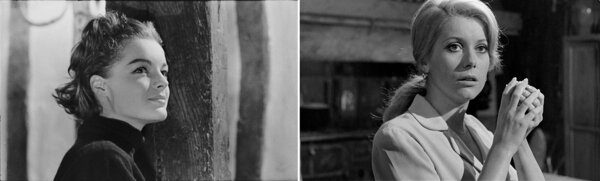 Romy Schneider, in “Le combat dans l'île” and Catherine Deneuve in “La vie du château” - Photogrammes - Personal Archives of Pierre Lhomme