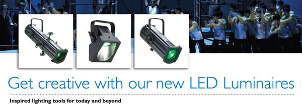 Nouvelle gamme d'éclairage à LED Philips Selecon chez Dimatec
