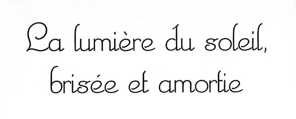 Exemple de caractère typographique Médicis, Fonderie Deberny et Peignot, Paris, 1925