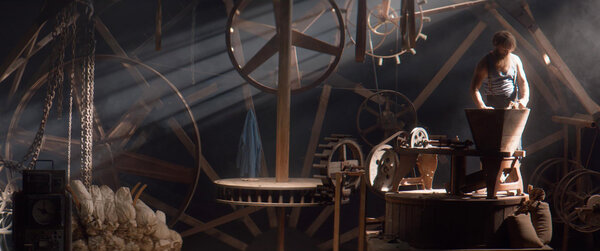 Décor de la meule (rush étalonné)