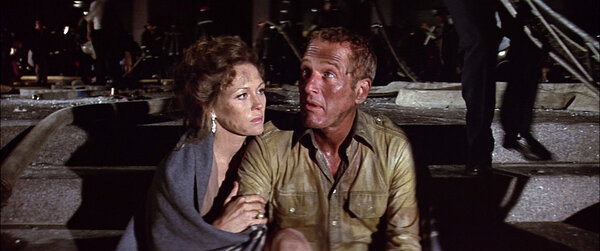 Faye Dunaway and Paul Newman in “The Towering Inferno”