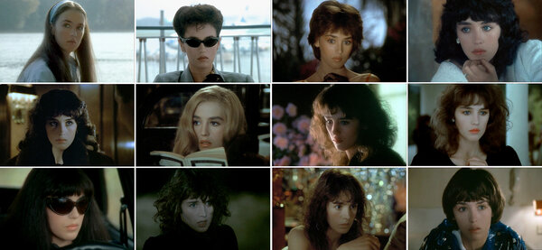 The faces of Isabelle Adjani in “Mortelle Randonnée,” by Claude Miller (1982) - Screenshots from DVD