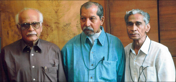 De gauche à droite : A. Vincent, K. K. Mahajan et V. K. Murthy