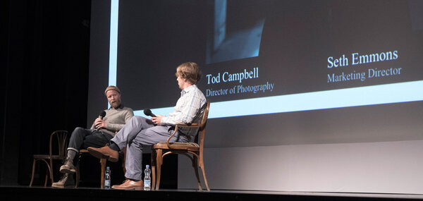 Tod Campbell and Seth Emmons during the CW Sonderoptic — Leica Master Class