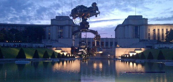 Cablecam 1D and Trocadéro Palais on the shooting of "The Smurf" - Photo ACS France