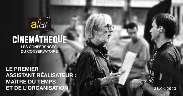 Michael Haneke et son 1<sup class="typo_exposants">er</sup> assistant réalisateur, Alain Olivieri, sur le tournage de "Code inconnu", en 1999 - Photo AFAR