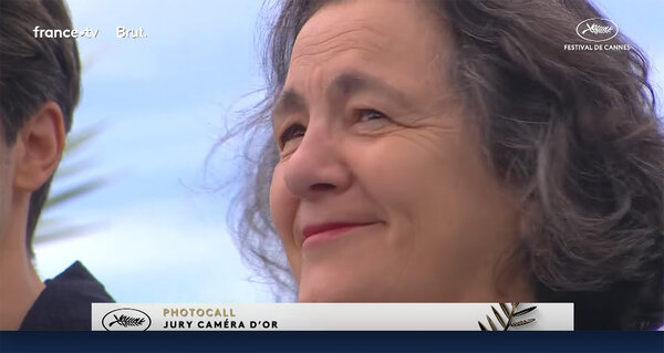 Nathalie Durand lors du Photocall - Capture d'écran