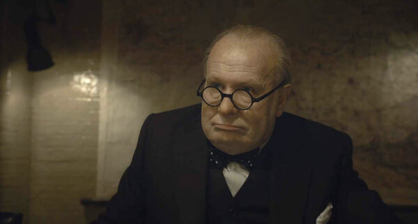 Gary Oldman playing Churchill