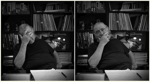 Jimmy Glasberg durant l'entretien - Photo Gilles Porte