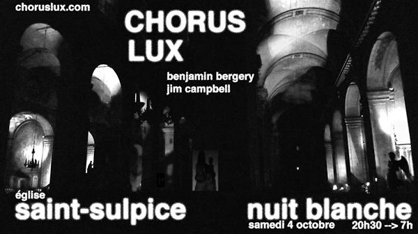"Chorus Lux", une installation de lumière de Benjamin Bergery & Jim Campbell