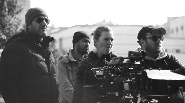 l. to r.: Nabil Ayouch, Virginie Surdej and Amine Messadi